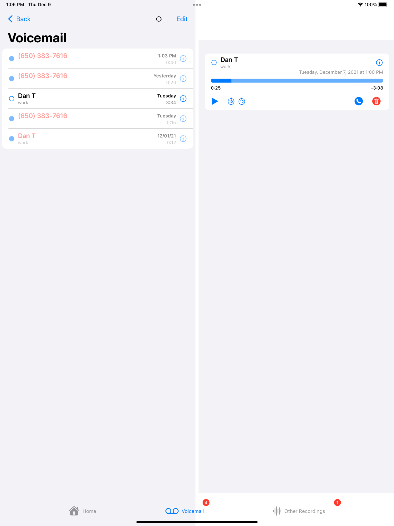 TwiPhone Pilot on iPad