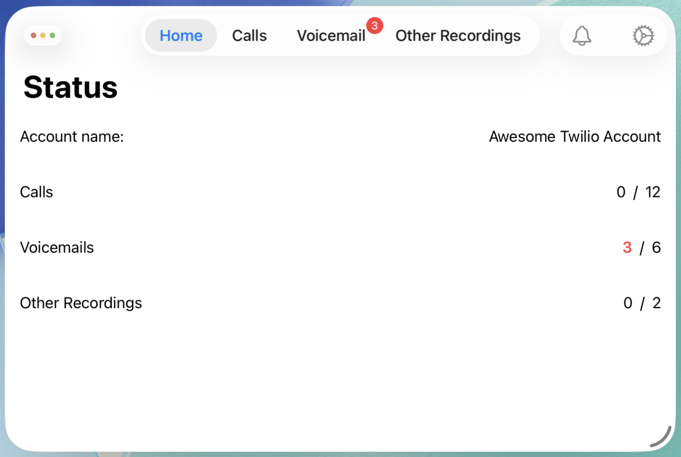 TwiPhone Pilot v1.3.0 on iPad iOS 26