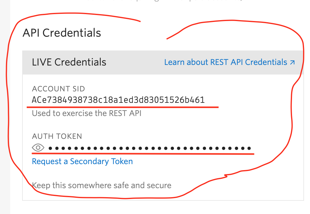 API Credentials